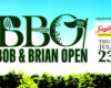 Bob & Brian Open golf tournament banner announcing the 2026 event on Thursday, July 23, presented by Leinenkugel's Summer Shandy.