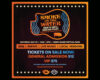 Poster advertising Smoke on the Water BBQ festival with date, venue (Henry Maier Festival Park), and ticket prices (General Admission $12, VIP $75).